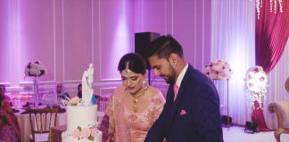 Deewan Banquet Piscataway NJ Reception | Gurleen & Ravneet | Cake Cutting