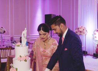 Deewan Banquet Piscataway NJ Reception | Gurleen & Ravneet | Cake Cutting