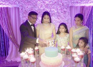 Downingtown Country Club Downingtown PA Sweet 16 | Srija Sweet 16 | Cake Cutting