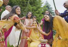 Bride Residence Fusion Wedding | Prerna & Kevin | Haldi