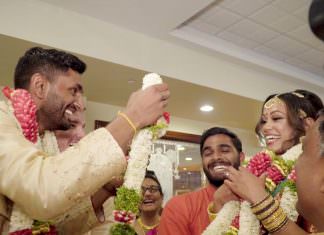 Sri Guruvaayoorappan Temple Morganville NJ South Indian Wedding | Natasha & Shekar | Garland Exchange