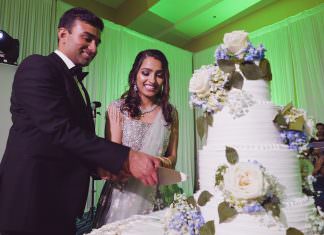 Cultural Center of India Chester VA Hindu Wedding | Switu & Neil | Cake Cutting