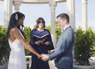 Marigold Somerset NJ Fusion Wedding | Anita & Patrick | Western Ceremony