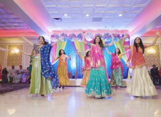 Ember Banquets Monmouth Junction NJ Fusion Wedding | Anita & Patrick | Anwesha and Cousins Garba Dance