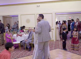 Spice Rack Indian Fusion Restaurant Bar Banquet Franklin Park NJ Engagement | Richa & Krish | Couple Dance