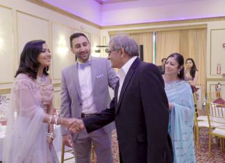 Spice Rack Indian Fusion Restaurant Bar Banquet Franklin Park NJ Engagement | Richa & Krish | Entrance