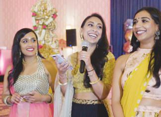 Delta Hotels Baltimore Hunt Valley Hindu Wedding | Keyuri & Prit | Bride Grad School Friends Garba Speech