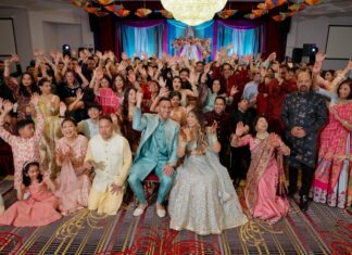 Indian Cultural Center Marlton NJ Fusion Wedding | Camille & Rukil | Sangeet Receptions