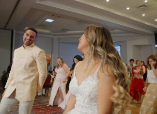 Lucien’s Manor Berlin NJ Fusion Wedding | Camille & Rukil | Line Dancing