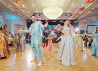 Church of St. Joan of Arc Marlton NJ Fusion Wedding | Camille & Rukil | Sangeet Finale Dance