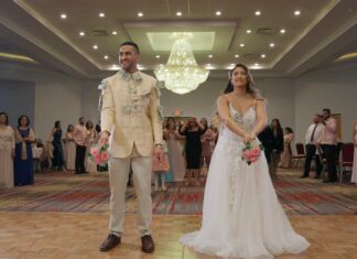 Lucien’s Manor Berlin NJ Fusion Wedding | Camille & Rukil | Bouquet Toss