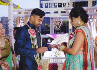 Regions Tower Indianapolis IN Hindu Wedding | Raina & Pawan | Engagement Sangeet Ceremony