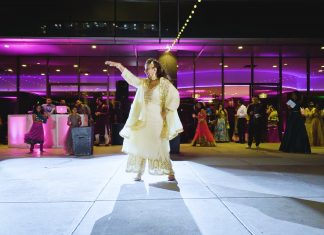 Regions Tower Indianapolis IN Hindu Wedding | Raina & Pawan | Pinky Aunty Sangeet Dance