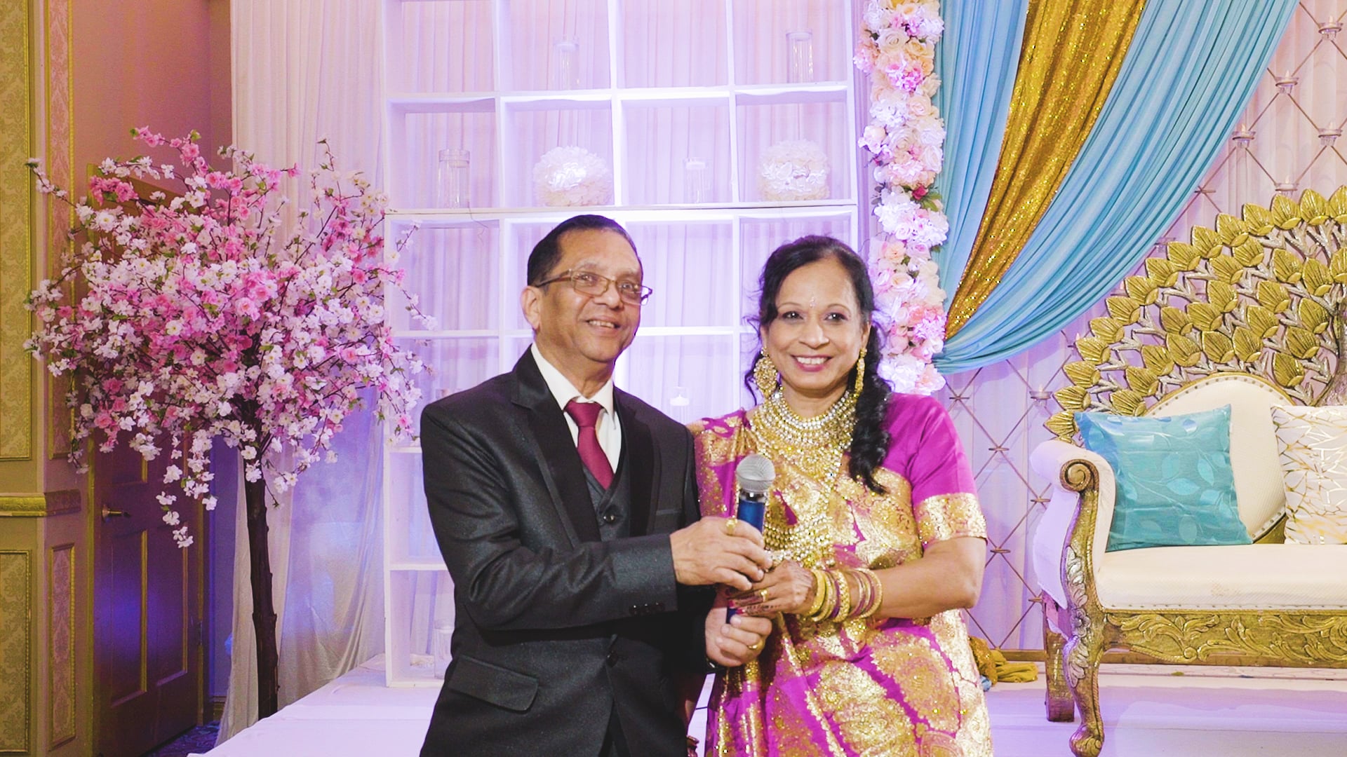 Deewan Banquet Piscataway NJ Hindu Wedding | Galia & Kaushal | Groom Parents Speech