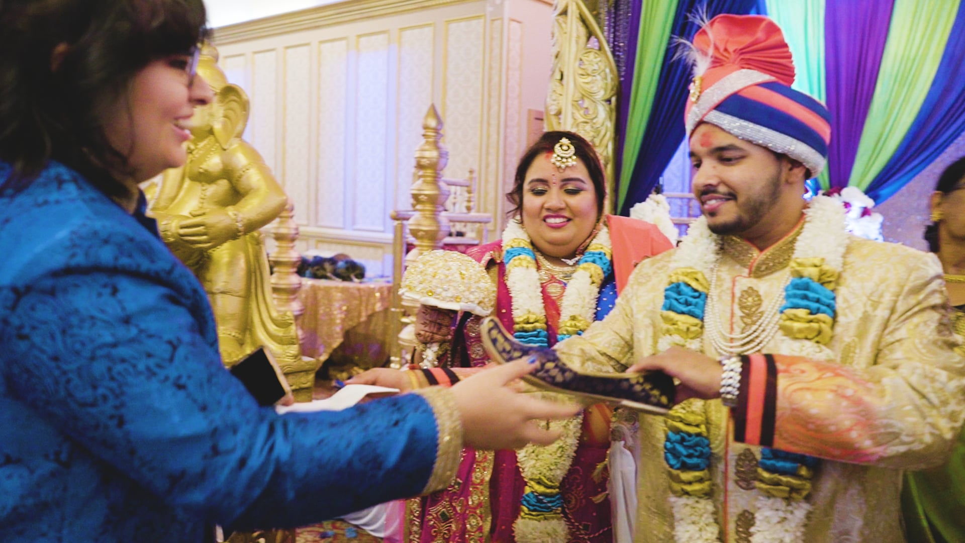 Deewan Banquet Piscataway NJ Hindu Wedding | Galia & Kaushal | Joota Chupai