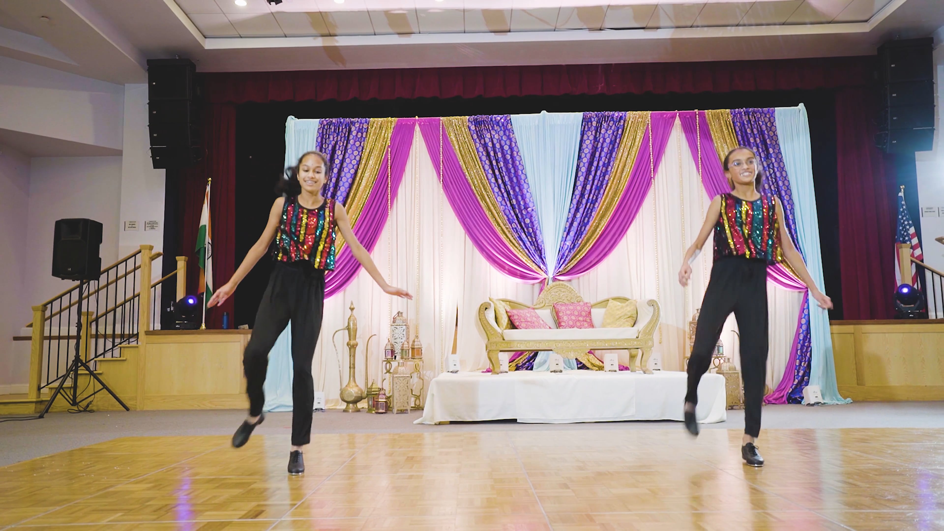 Indian Cultural Center Marlton NJ Hindu Wedding | Sonia & Avinash | Pavana and Neeti Sangeet Performance