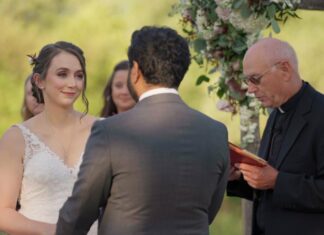 Riverside on the Potomac Leesburg VA Fusion Wedding | Beverly & Jayanth | American Ceremony