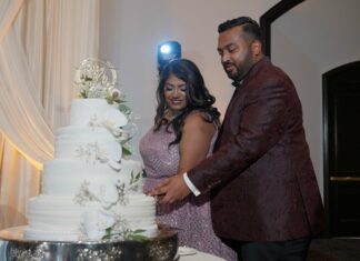 The Scottsdale Plaza Resort & Villas Paradise Valley AZ Hindu Wedding | Anjali & Suraj | Cake Cutting