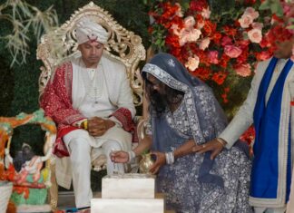 Marigold Somerset NJ Wedding | Eshawattie & Leon | Groom Prayer