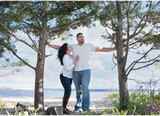 Twin Lights Historic Site Engagement Shoot | Anna & Juan