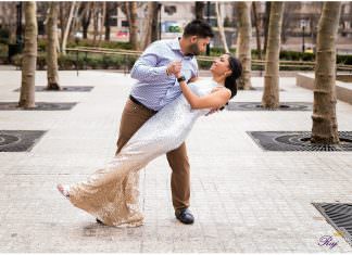 Oculus Brookfield Place New York NY Engagement Shoot | Nidhi & Rudra