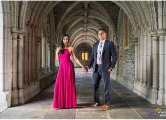 Princeton University Princeton Engagement Shoot | Khusbu & Jeff
