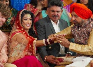 Raj Khalsa Gurdwara Sterling VA Sikh Wedding | Loveena & Shea | Sangeet Program